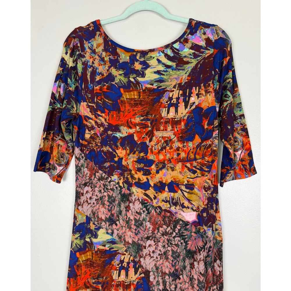 Soft Surroundings Estelle Maxi Dress Tropics Multi Medium Boho Resort Wear - Picture 7 of 10
